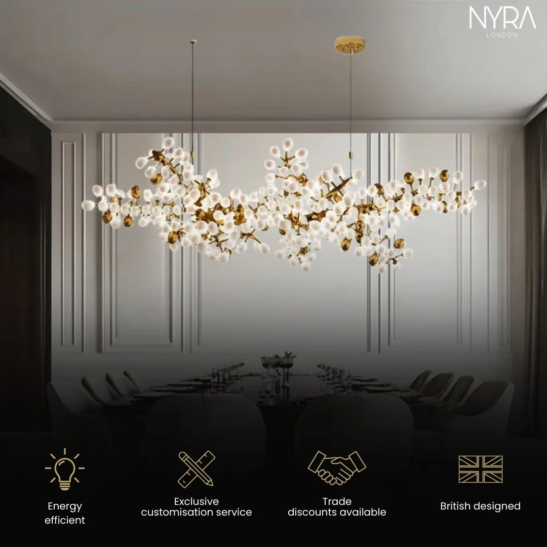 Golden Grape Vine Chandelier - Image 3