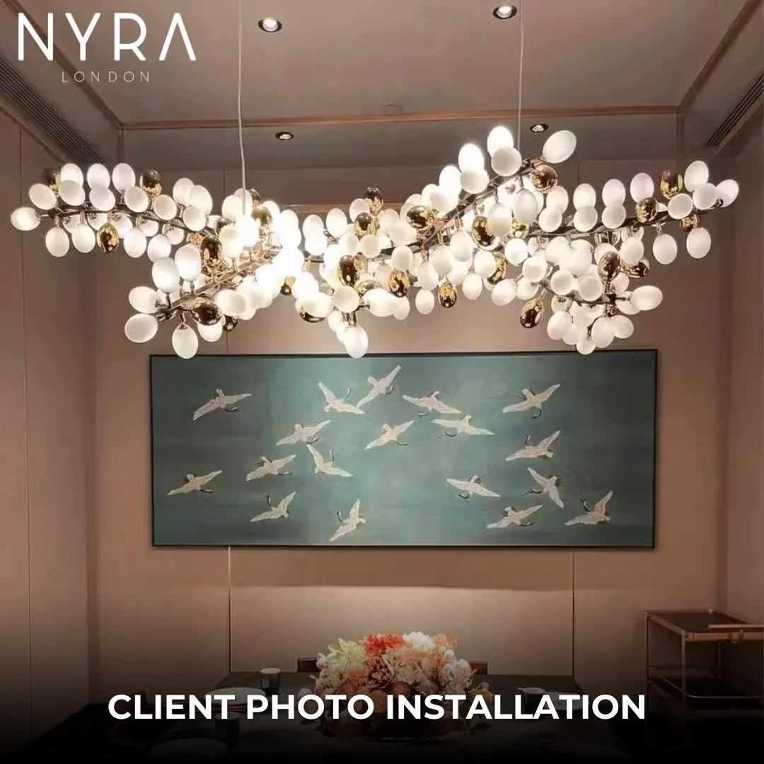 Golden Grape Vine Chandelier - Image 6
