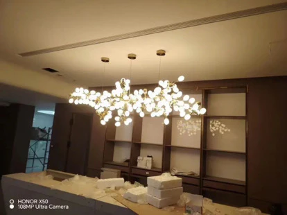 Golden Grape Vine Chandelier - Image 9