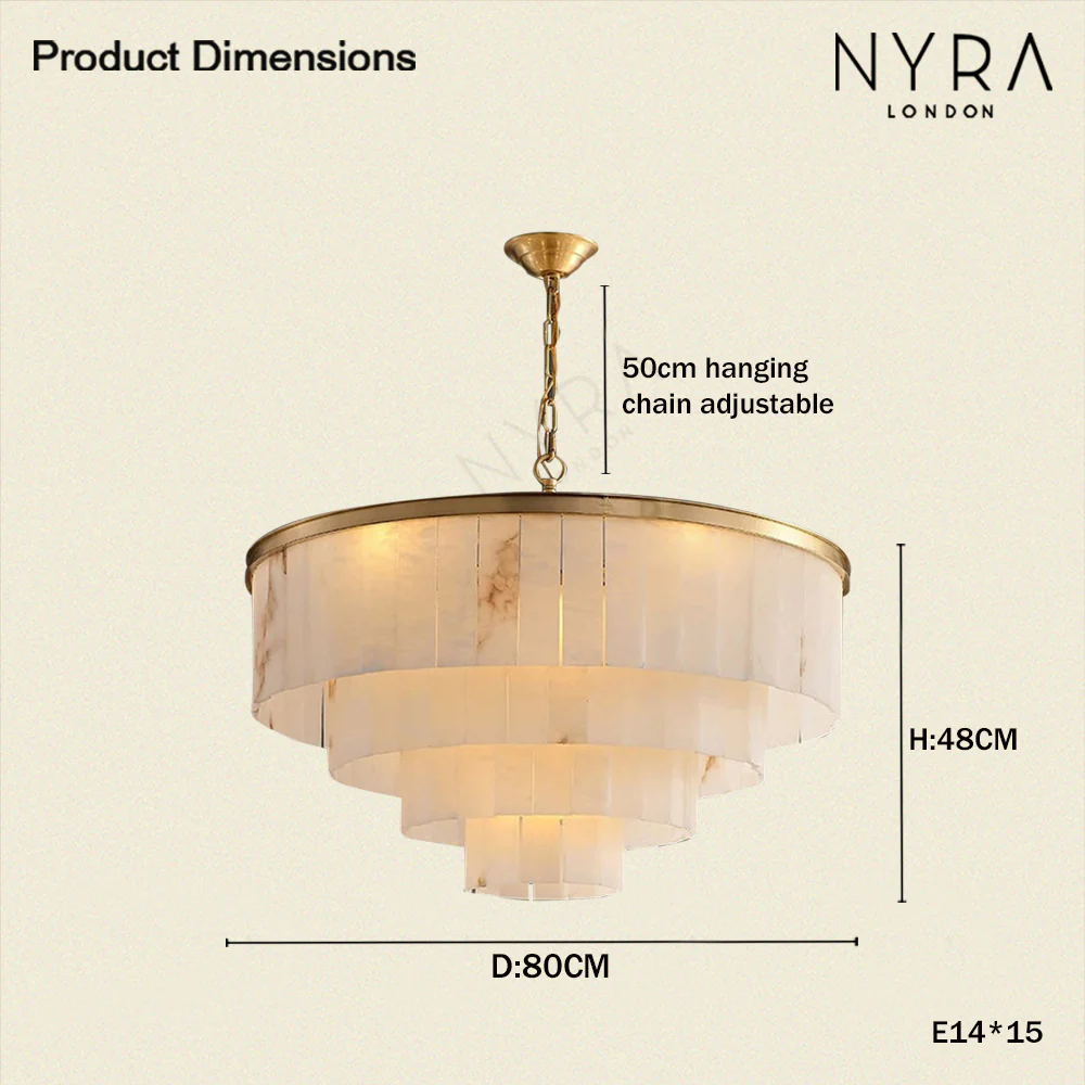 Golden Horizon Marble Chandeliers - Image 11