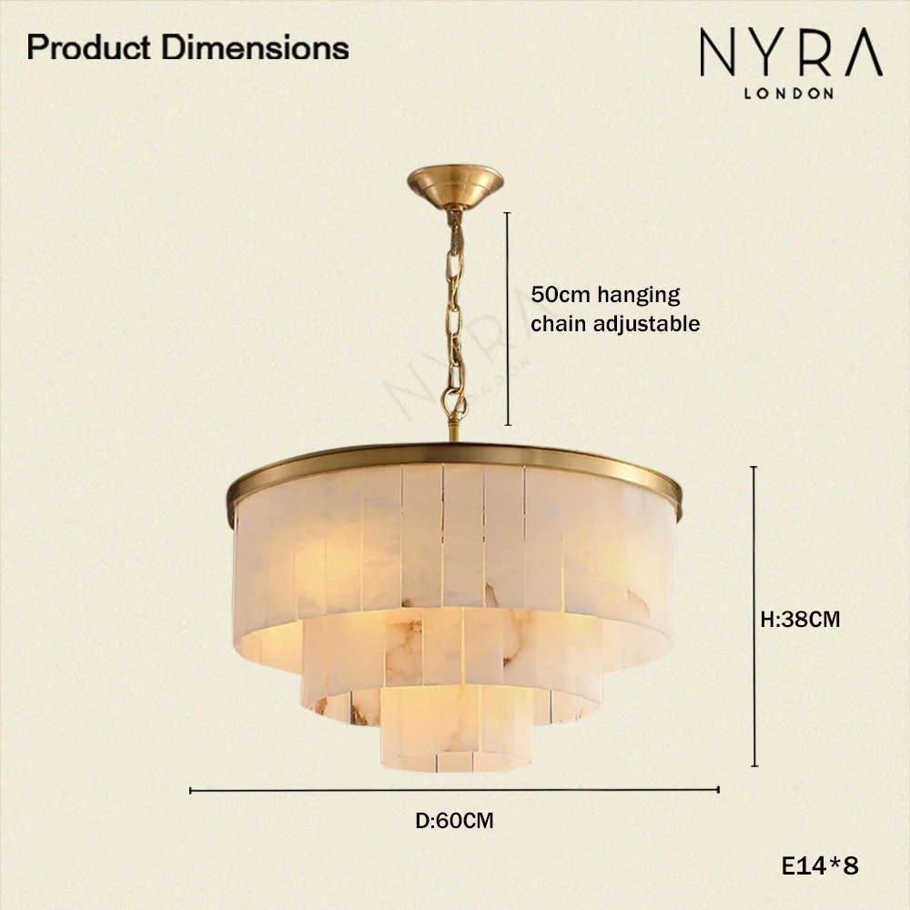 Golden Horizon Marble Chandeliers - Image 12