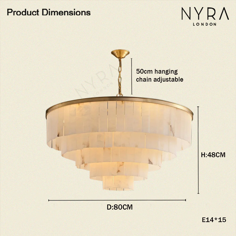 Golden Horizon Marble Chandeliers - Image 13