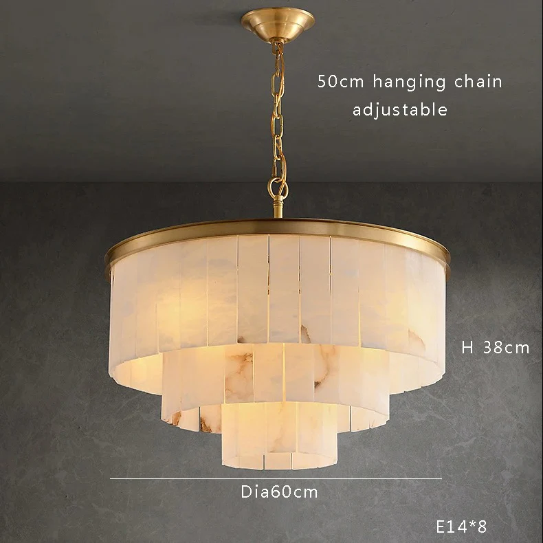 Golden Horizon Marble Chandeliers - Image 14