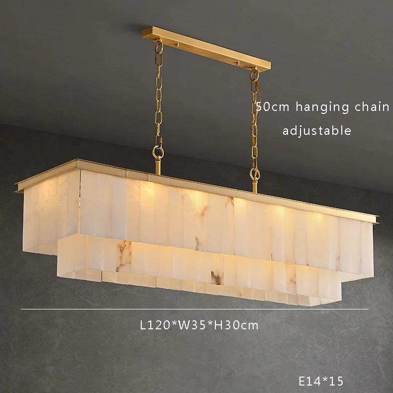 Golden Horizon Marble Chandeliers - Image 15