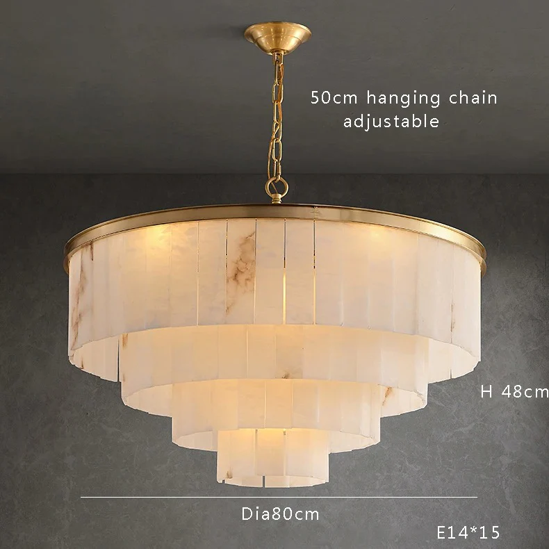 Golden Horizon Marble Chandeliers - Image 17