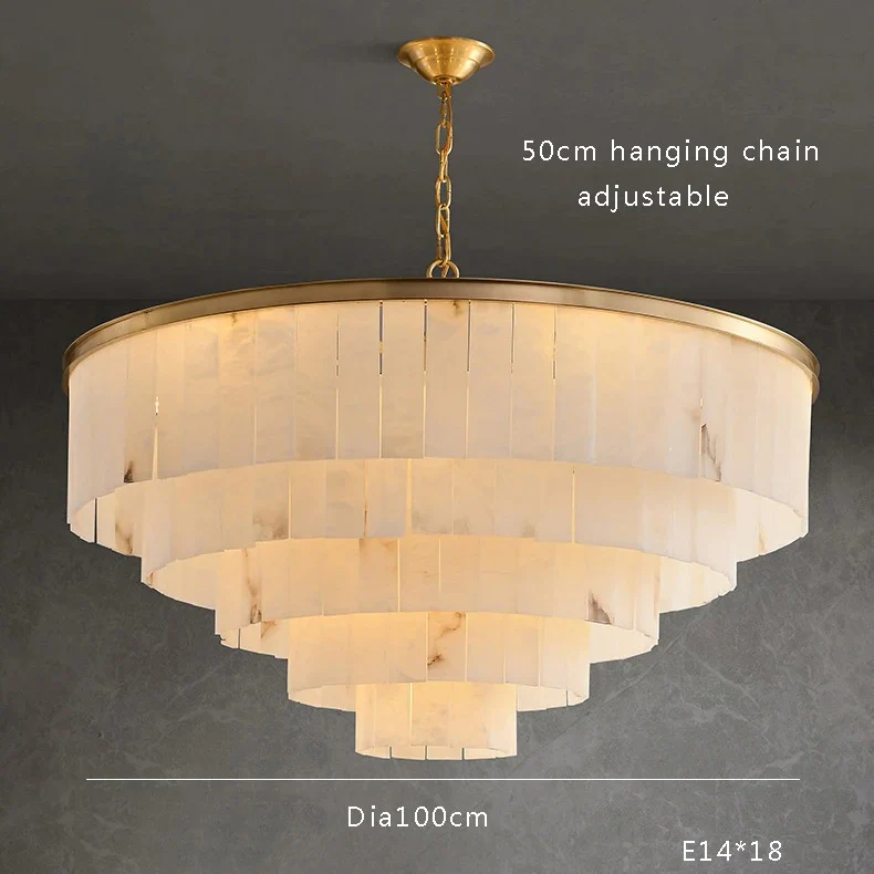 Golden Horizon Marble Chandeliers - Image 19