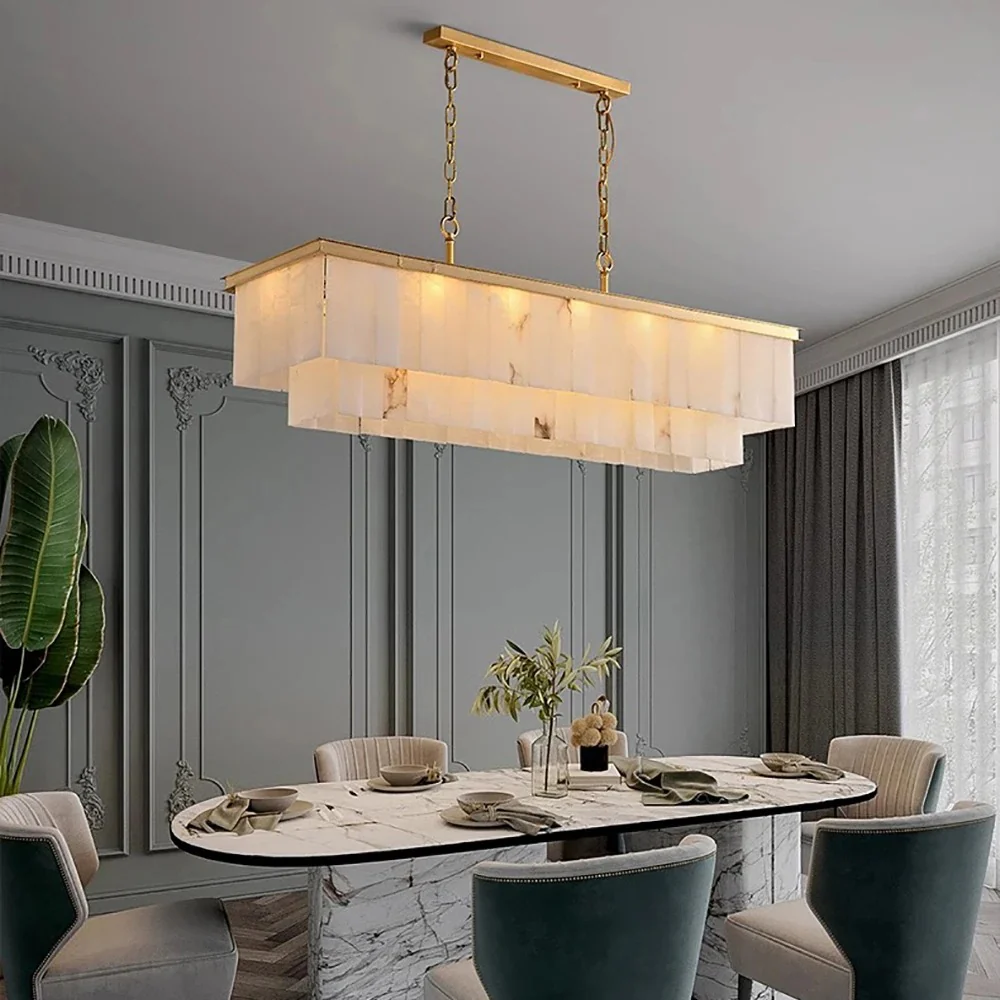 Golden Horizon Marble Chandeliers - Image 21