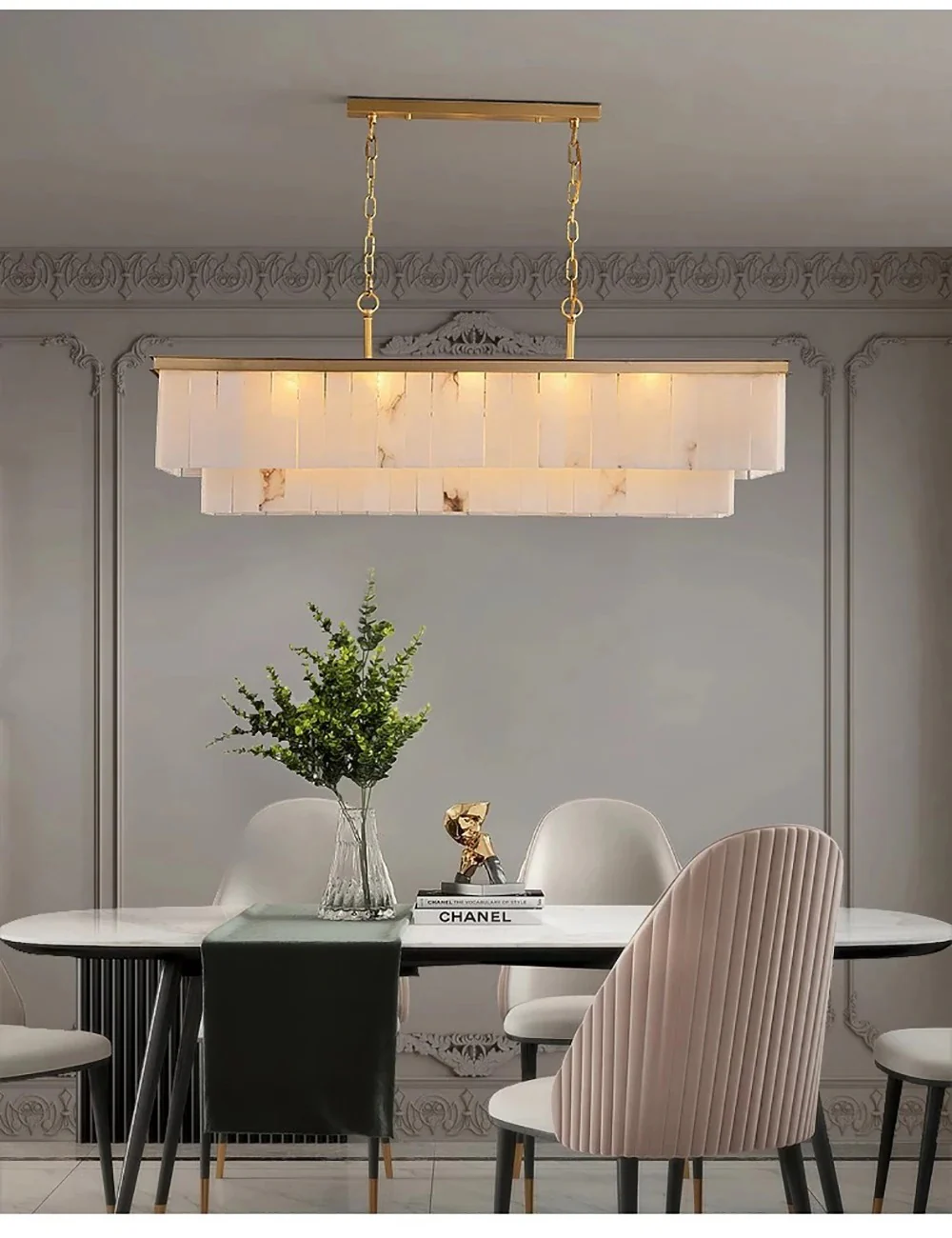 Golden Horizon Marble Chandeliers - Image 24