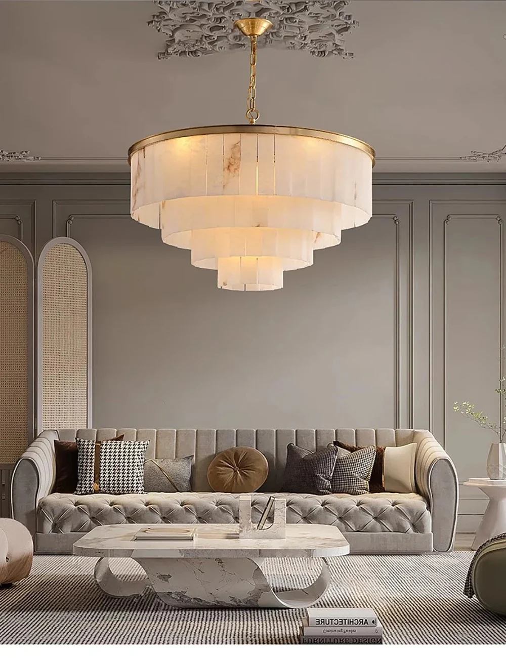 Golden Horizon Marble Chandeliers - Image 25
