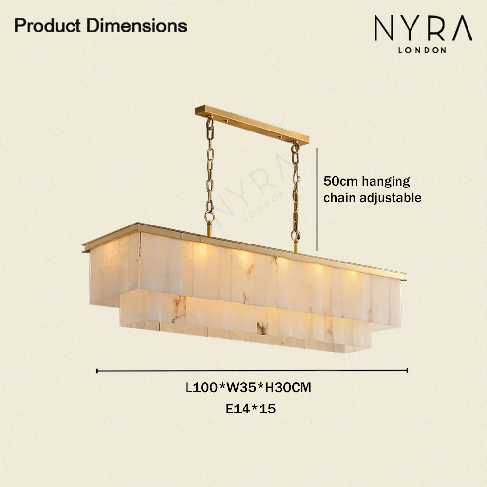 Golden Horizon Marble Chandeliers - Image 9