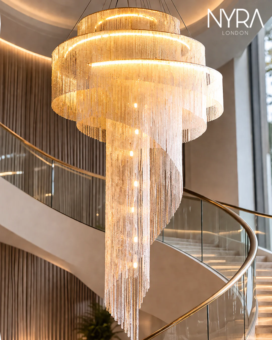 Tassel Spiral Chandelier - Image 2