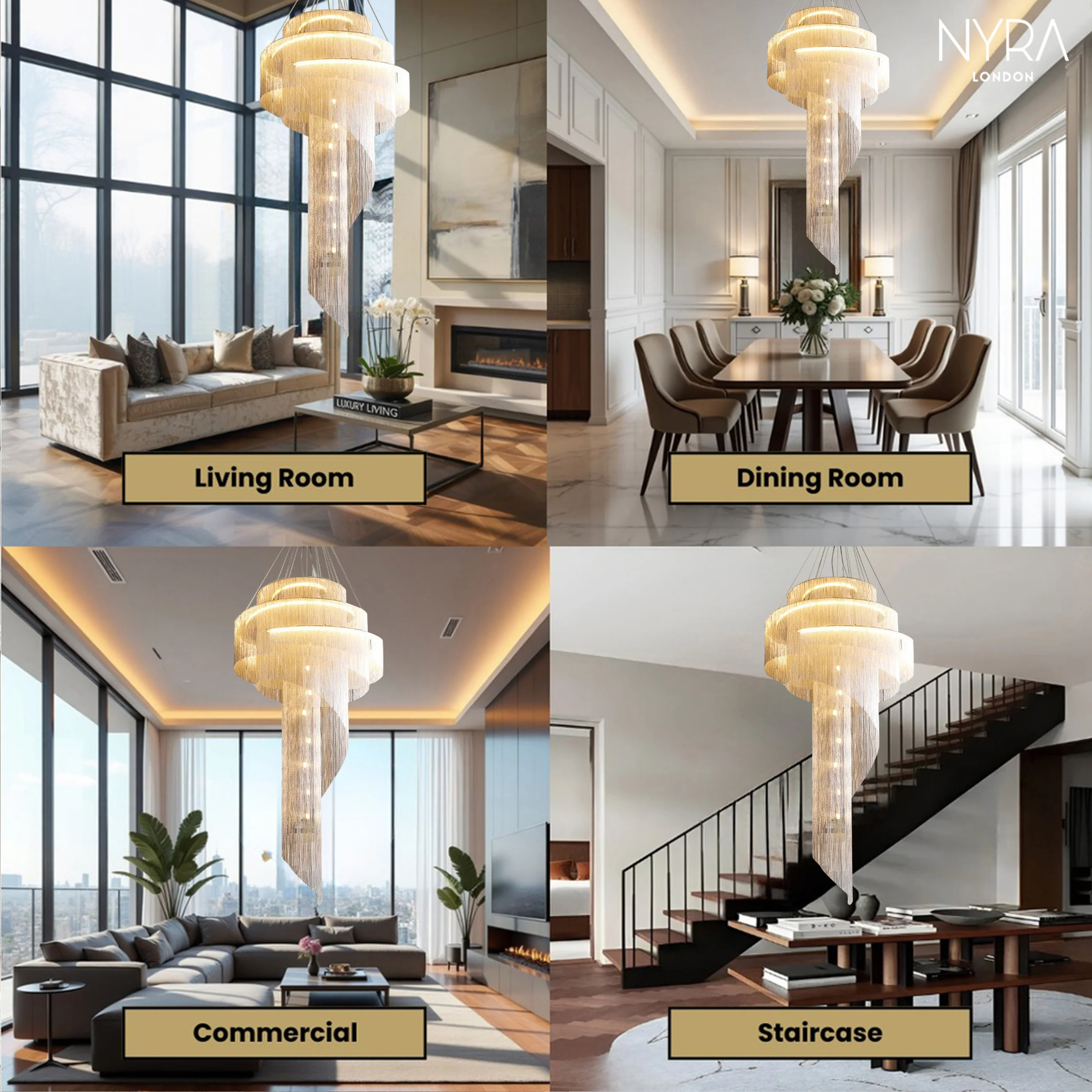 Tassel Spiral Chandelier - Image 5