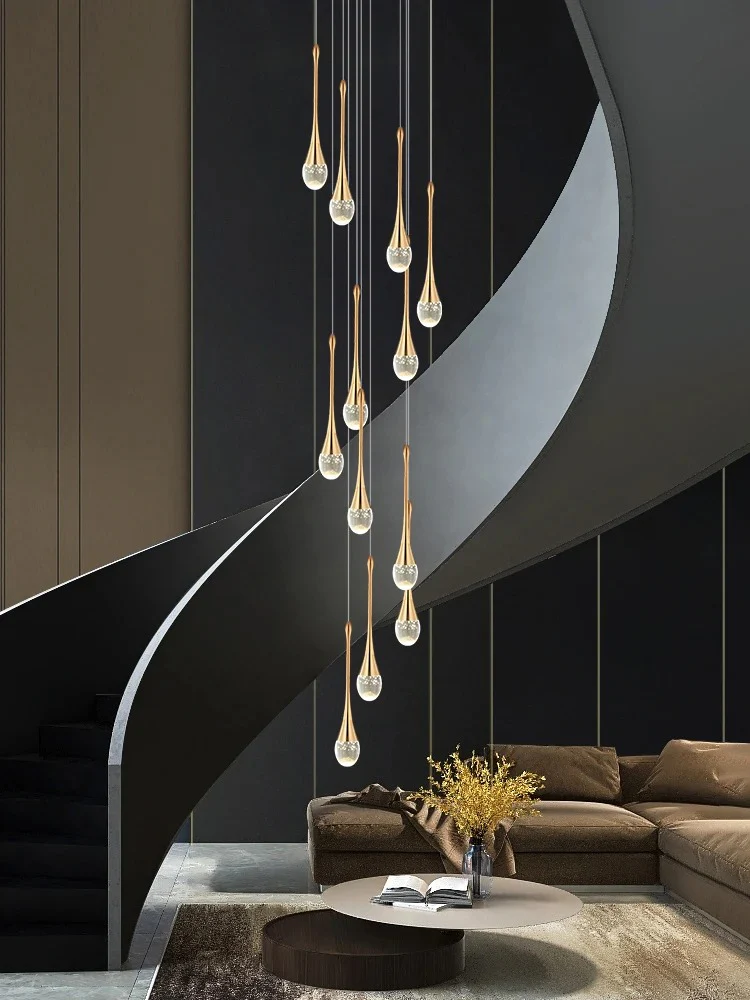 Golden Teardrop Lighting Fixture - Image 11