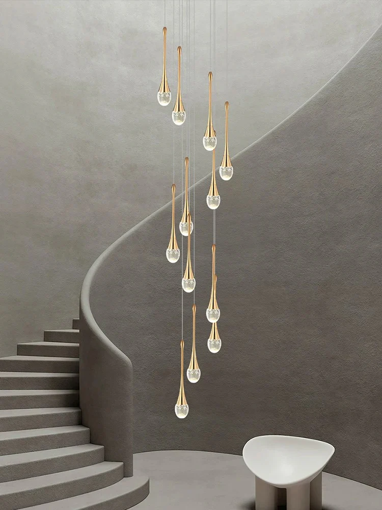 Golden Teardrop Lighting Fixture - Image 13