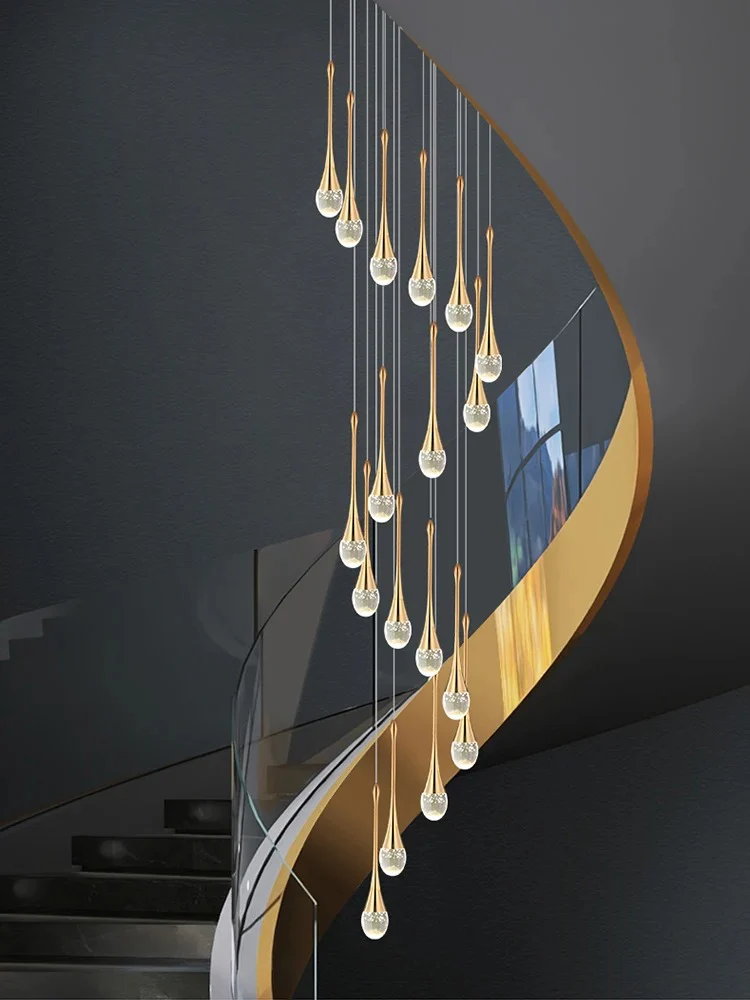 Golden Teardrop Lighting Fixture - Image 22