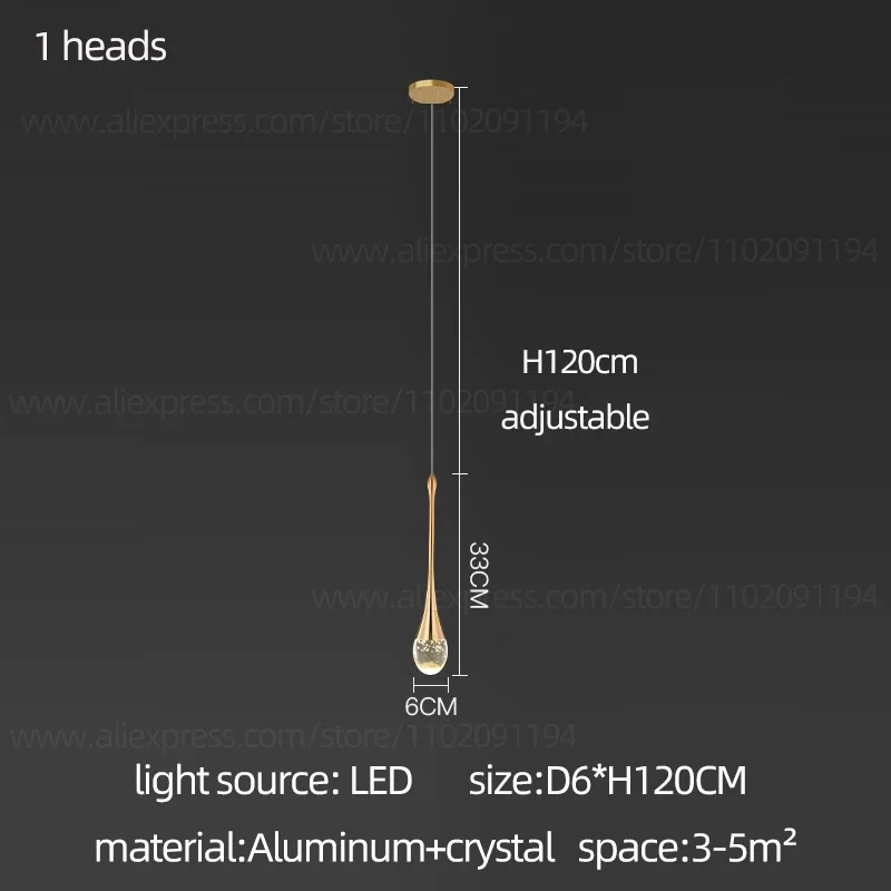 Golden Teardrop Lighting Fixture - Image 26