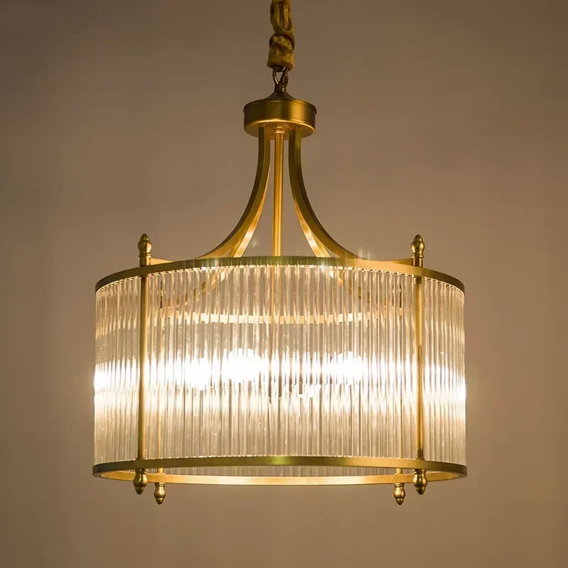 Grayson Golden Glass Chandelier - Image 2