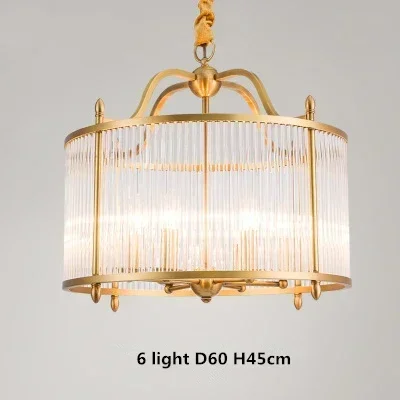 Grayson Golden Glass Chandelier - Image 3