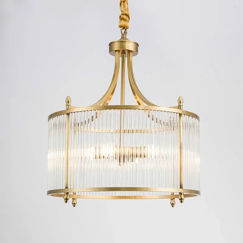Grayson Golden Glass Chandelier - Image 5