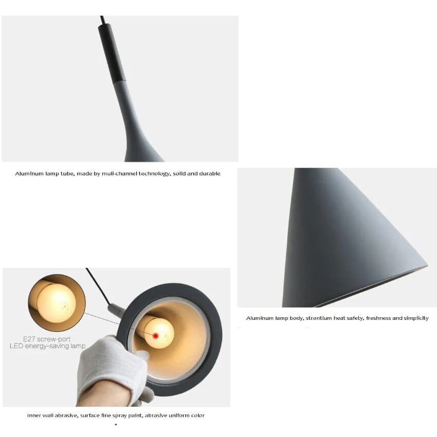 Grey Kitchen Island Lights set of three - Image 3