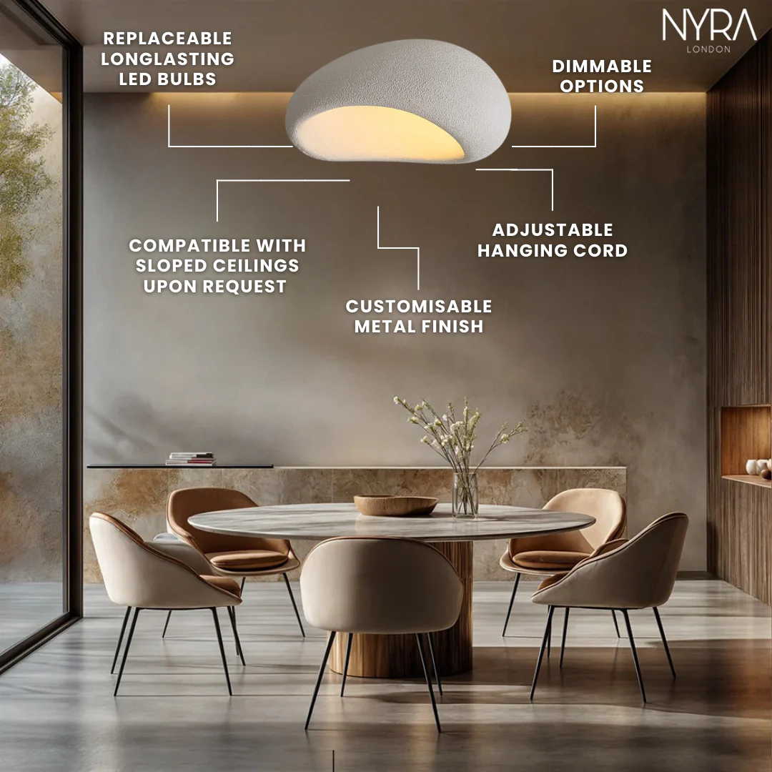 Grey Wabi Ceiling Lamp - Image 3