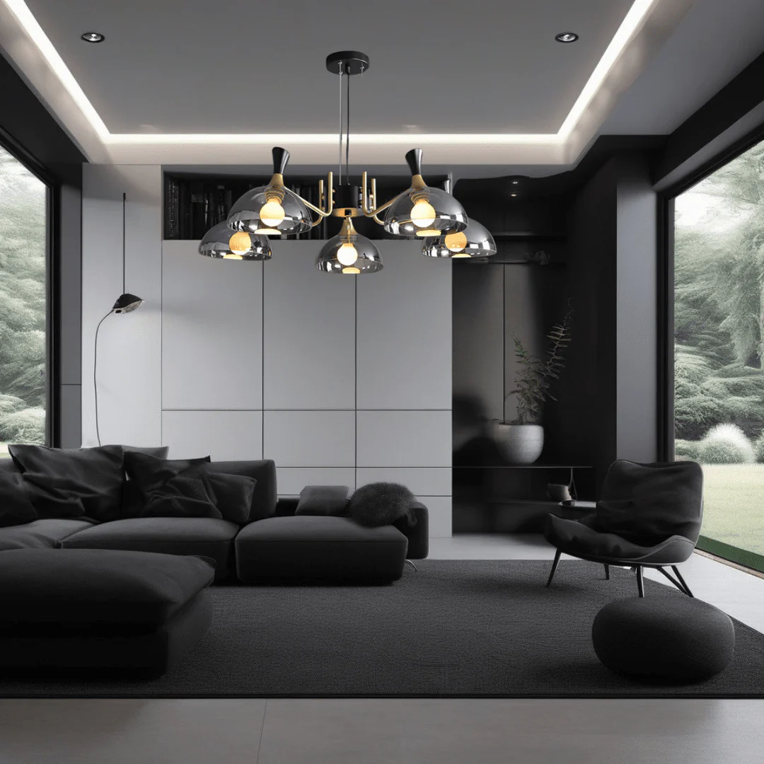 Grosvenor Black Glass LED Chandelier - Image 8