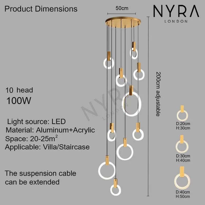 Halo Ring Chandelier - Image 16