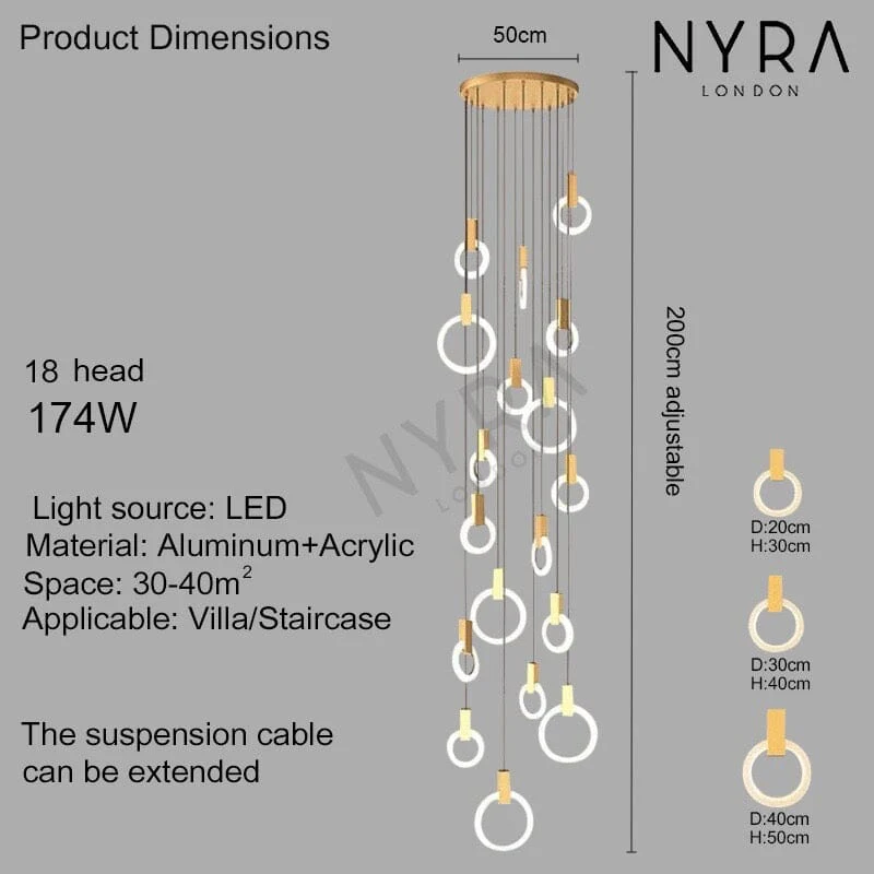 Halo Ring Chandelier - Image 17