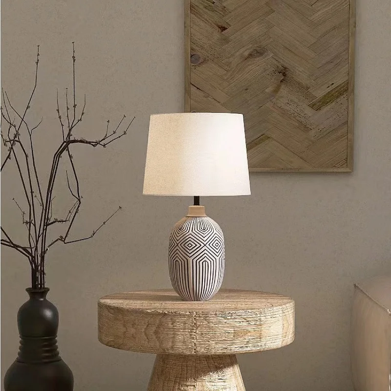 Alex Antique Ceramic Table Lamp - Image 3