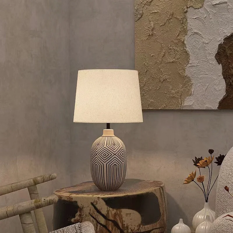 Alex Antique Ceramic Table Lamp - Image 4