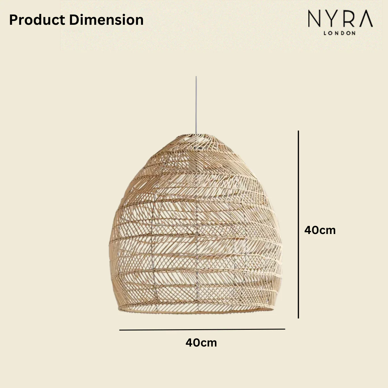 NYRA Rattan Pendant Light - Image 5