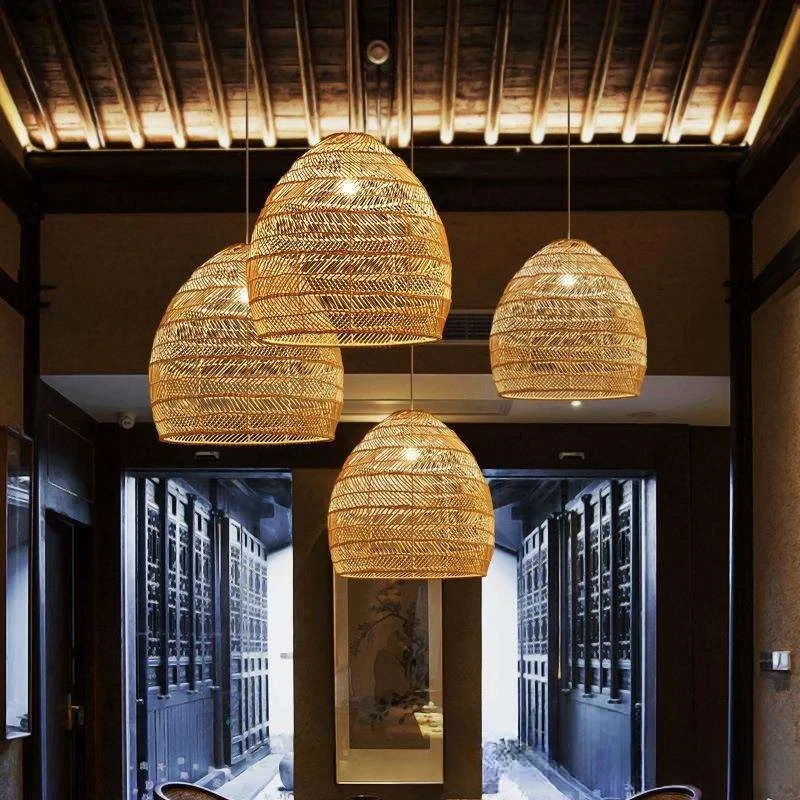 NYRA Rattan Pendant Light - Image 7