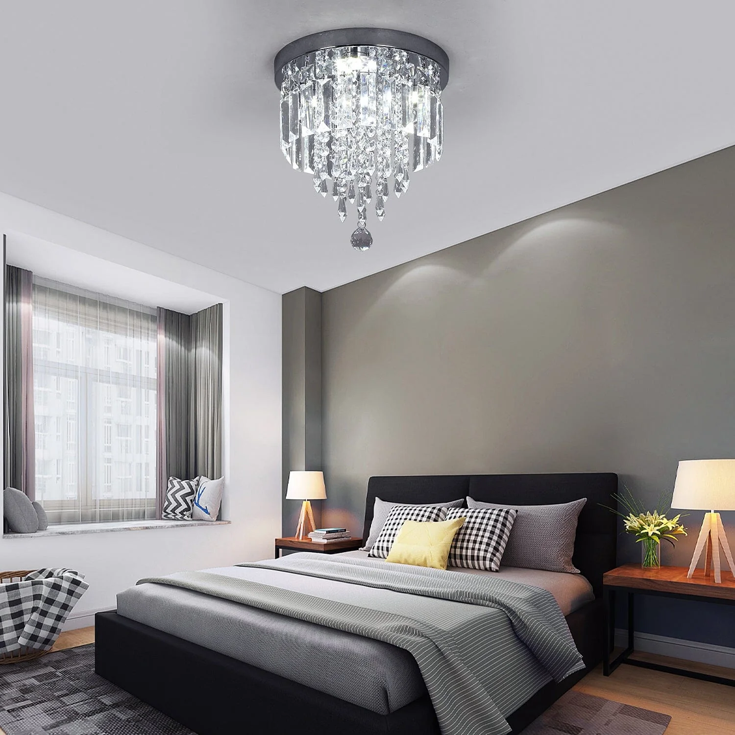 Hauqi Crystal Ceiling Chandelier - Image 11
