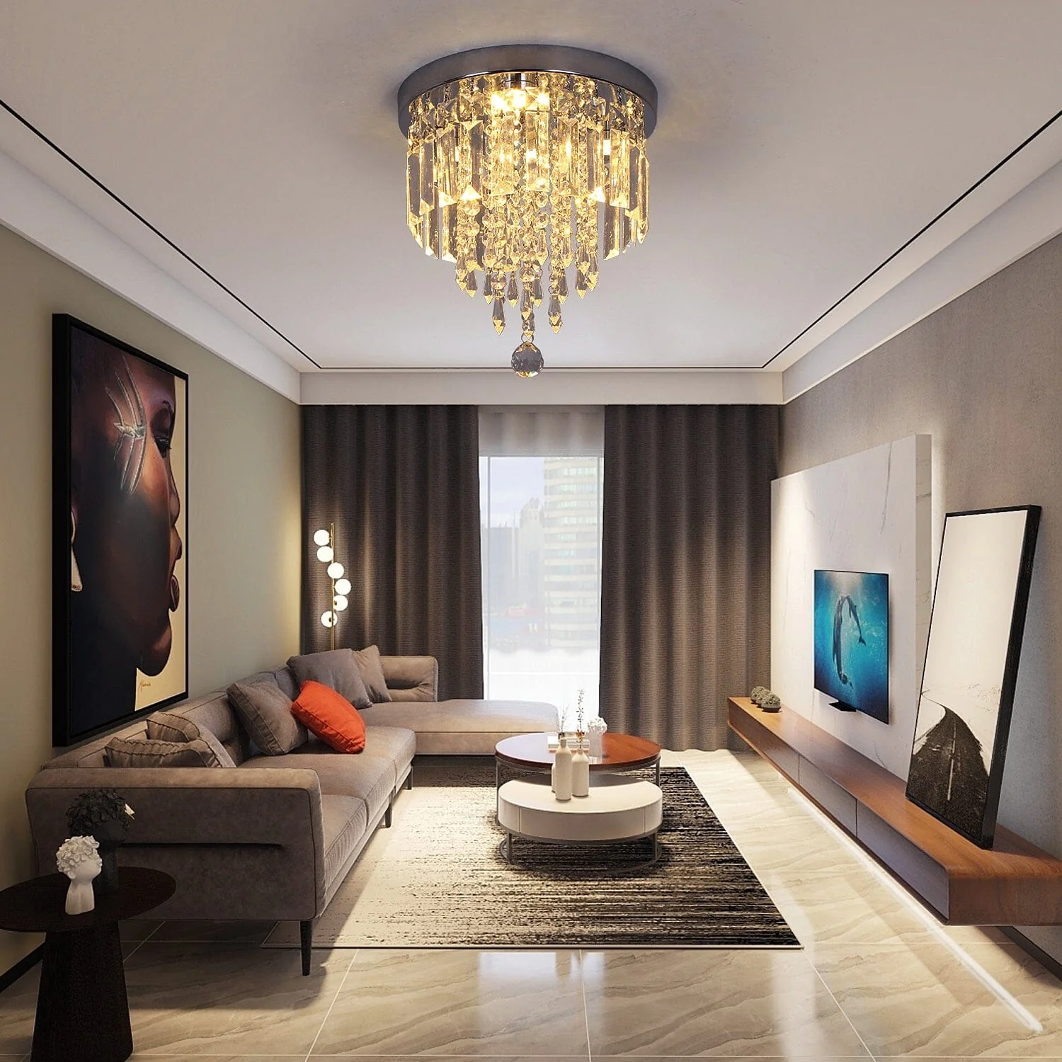 Hauqi Crystal Ceiling Chandelier - Image 14