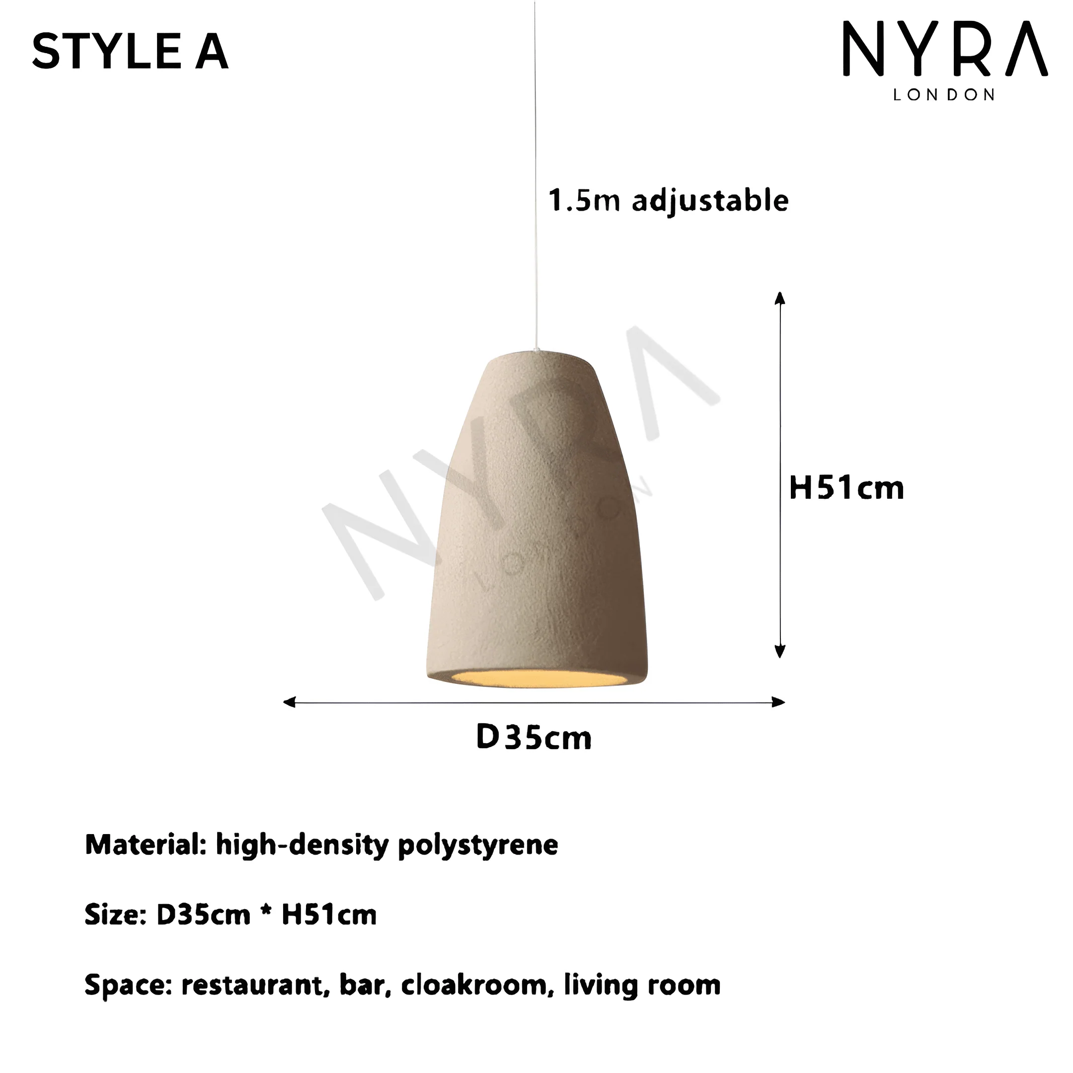 NYRA Resin Wabi Pendant Lights - Image 12