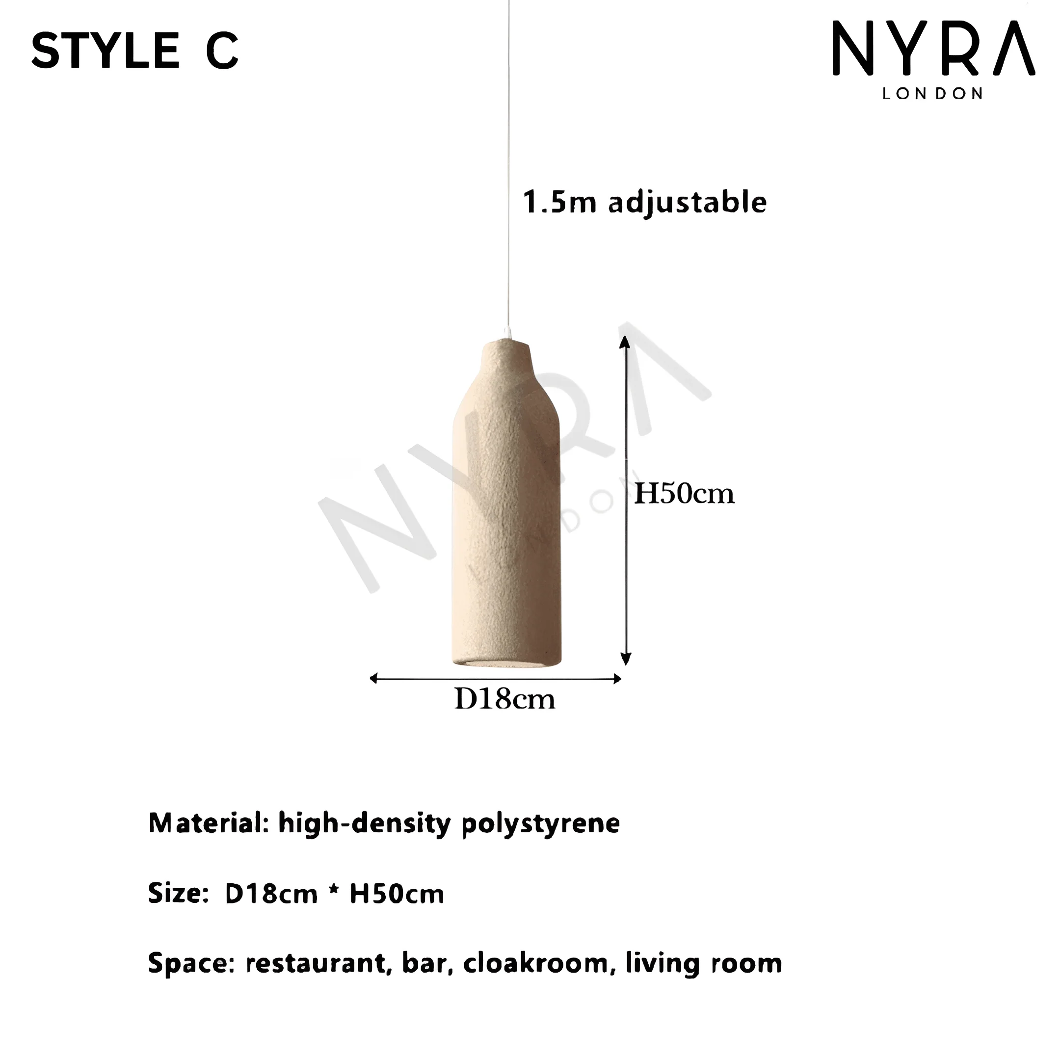 NYRA Resin Wabi Pendant Lights - Image 14