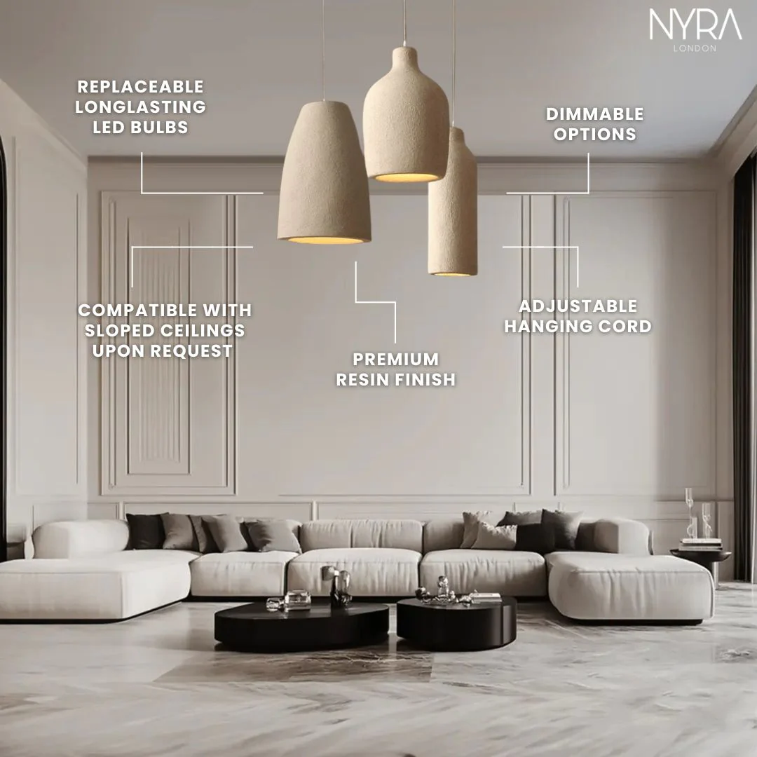 NYRA Resin Wabi Pendant Lights - Image 5
