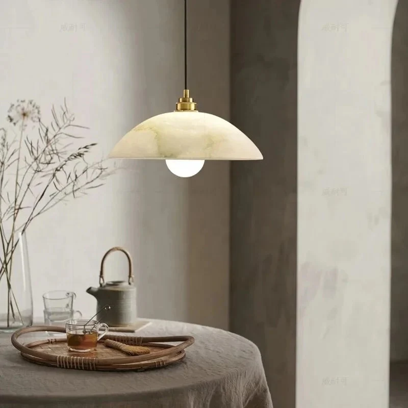 Inigo Marble Alabaster Hanging Lamps - Image 11