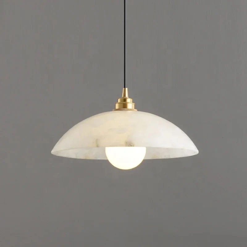 Inigo Marble Alabaster Hanging Lamps - Image 18