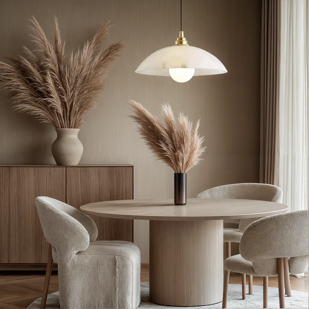 Inigo Marble Alabaster Hanging Lamps - Image 4
