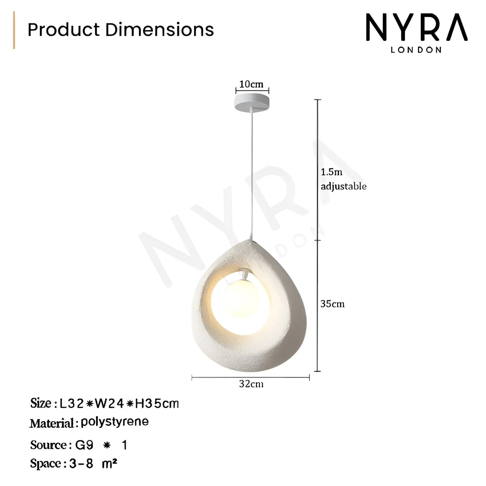 Hayami Resin LED Pendants - Image 6