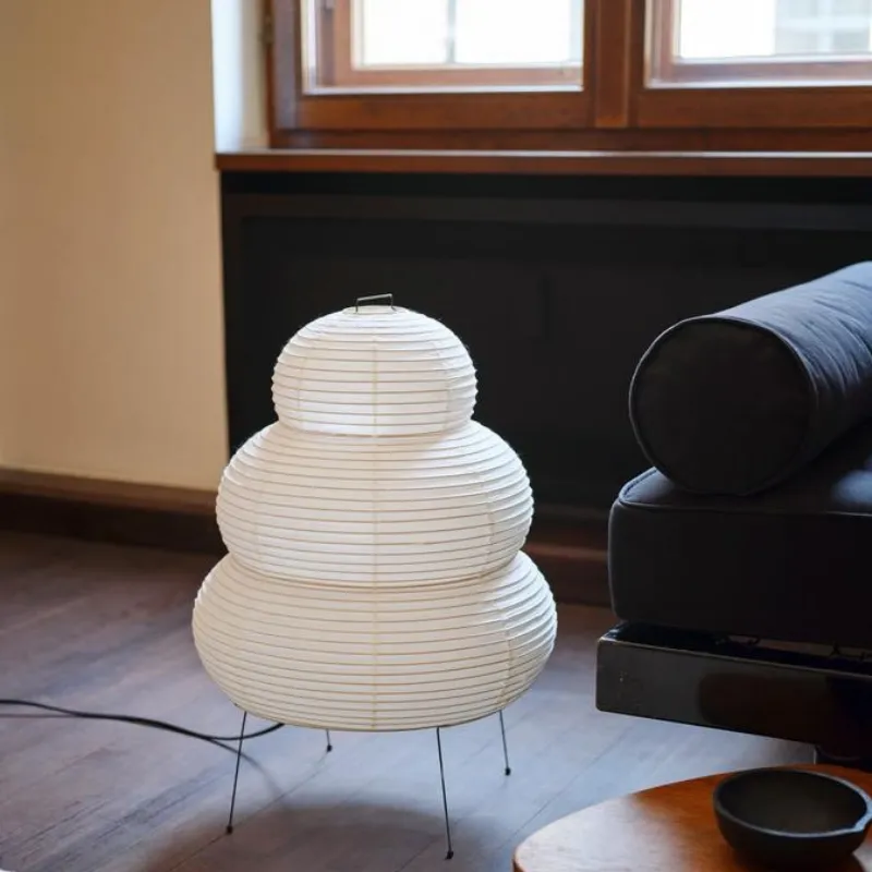 Japanese Wabi-sabi Tripod Floor Lamp - Image 2