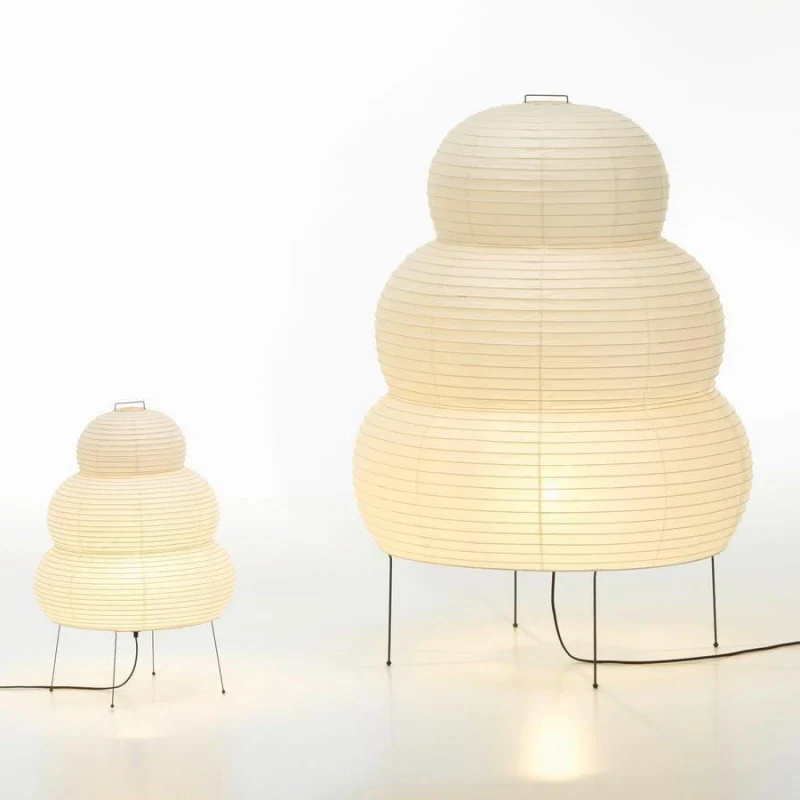 Japanese Wabi-sabi Tripod Floor Lamp - Image 3
