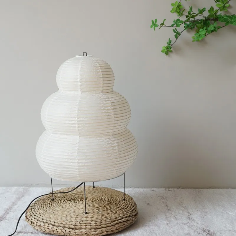 Japanese Wabi-sabi Tripod Floor Lamp - Image 4