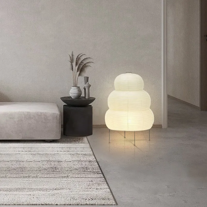 Japanese Wabi-sabi Tripod Floor Lamp - Image 5