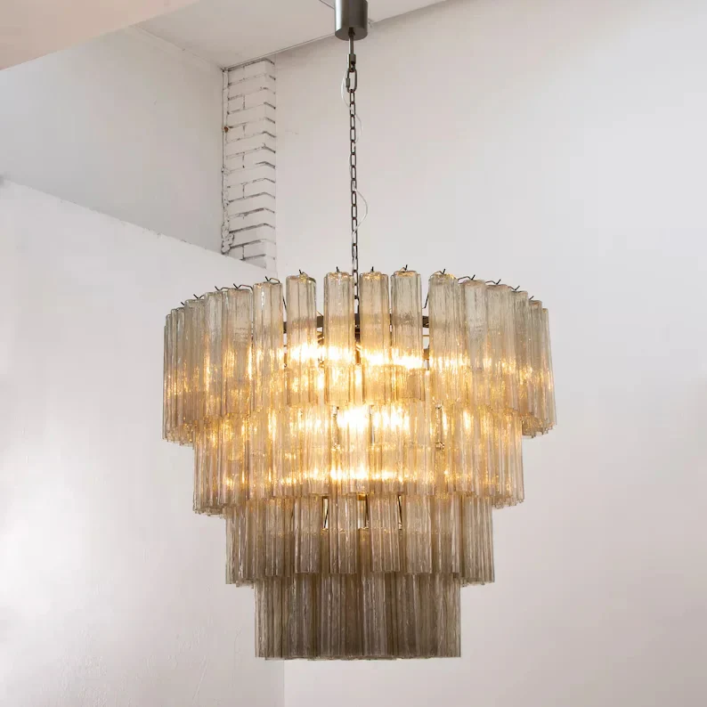 Kosta Smoke Glass Chandelier - Image 7