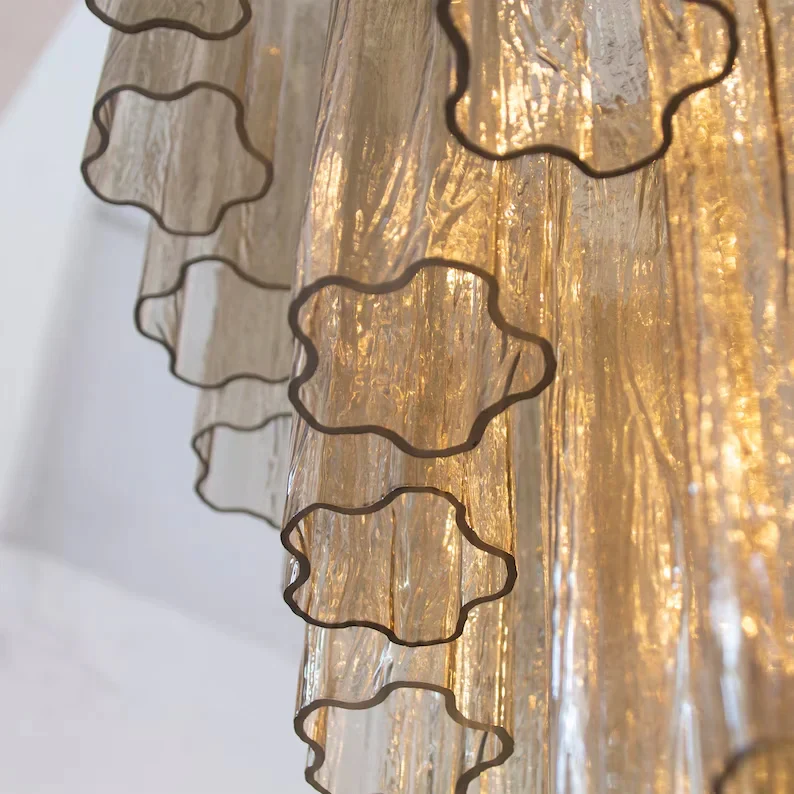 Kosta Smoke Glass Chandelier - Image 8