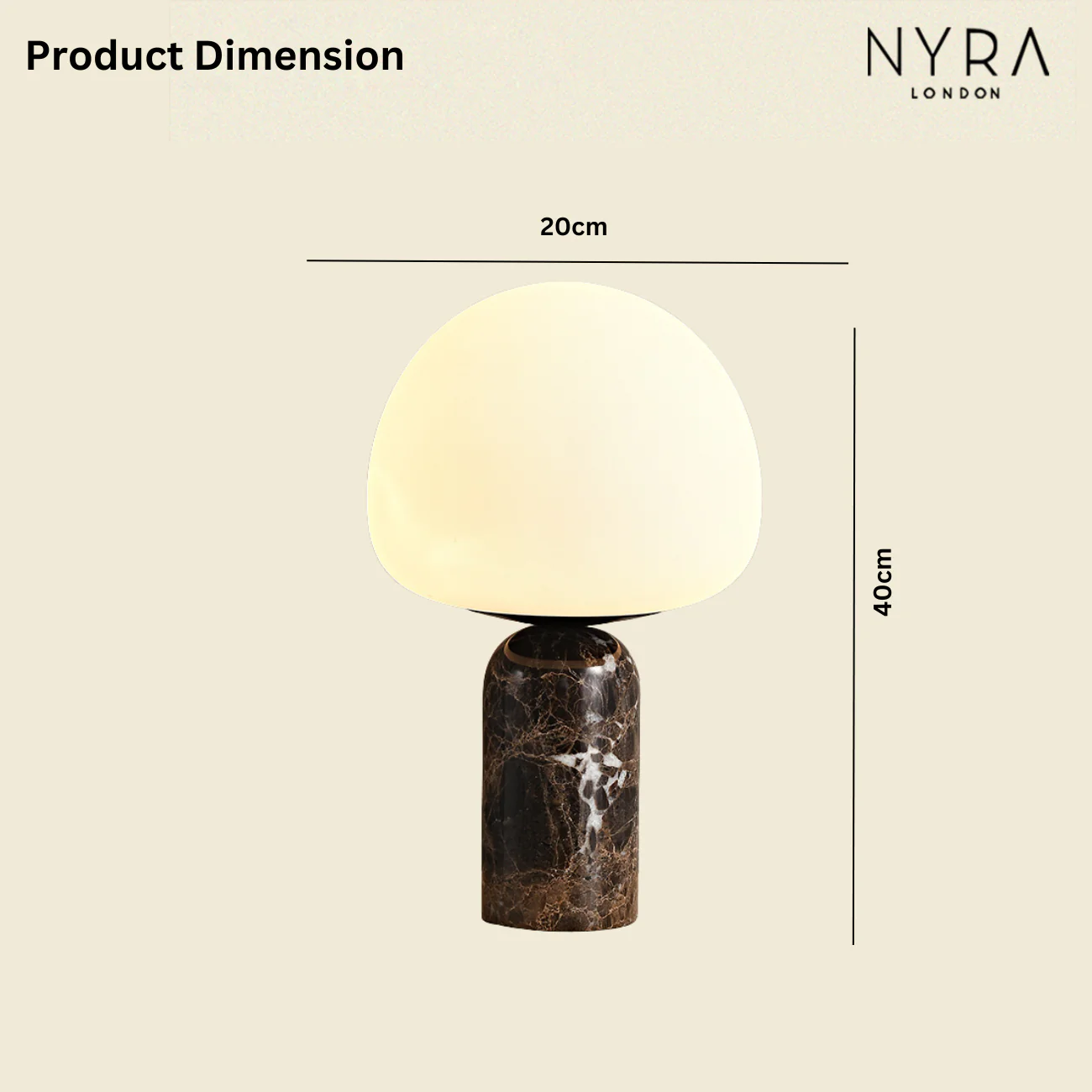Kyan - Marble Table Lamp - Image 8