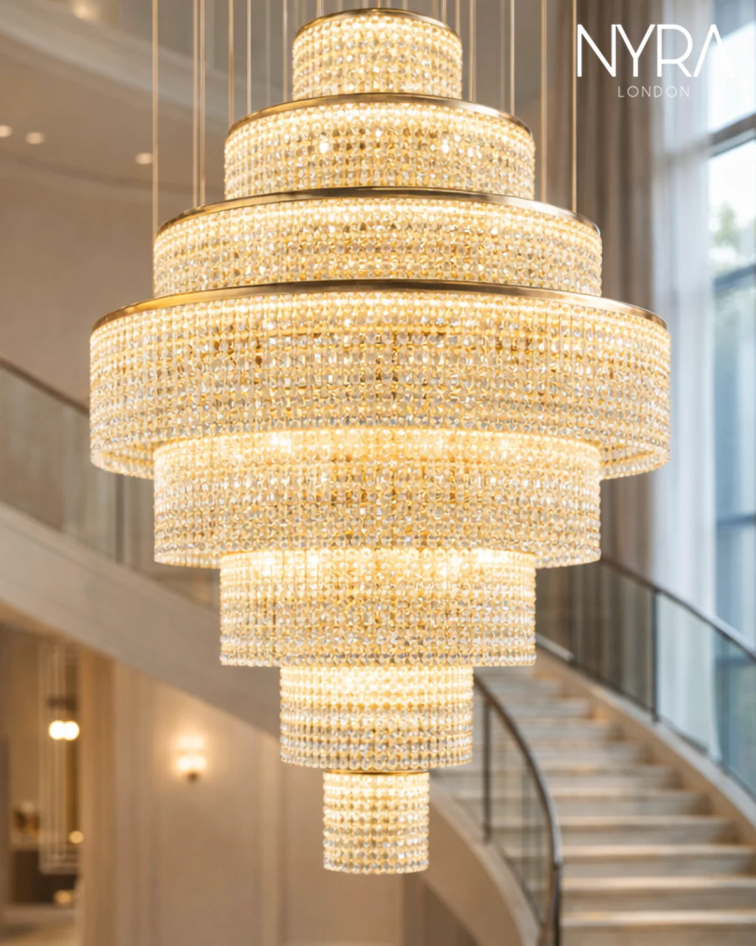 Melanie Crystal Ring Chandelier - Image 2
