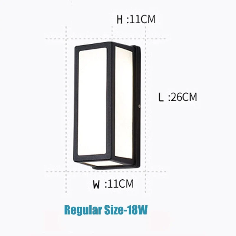LED Outdoor Rectangle Wall Motion Sensor Lamp - Image 7